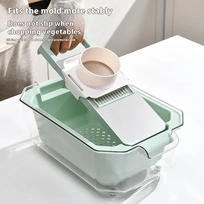 Multifunctional Grater Stainless Steel Chopper Household Kitchen Gadget Vegetable And Fruit Slicer