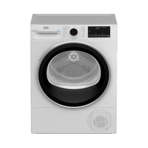 Sèche-linge à pompe à chaleur Beko BEYOND BT3122IS 12 kg Classe A++ (2021) OptiSense (H 84,6 x L 59,8 x P 67,2 cm) Programme silencieux Blanc