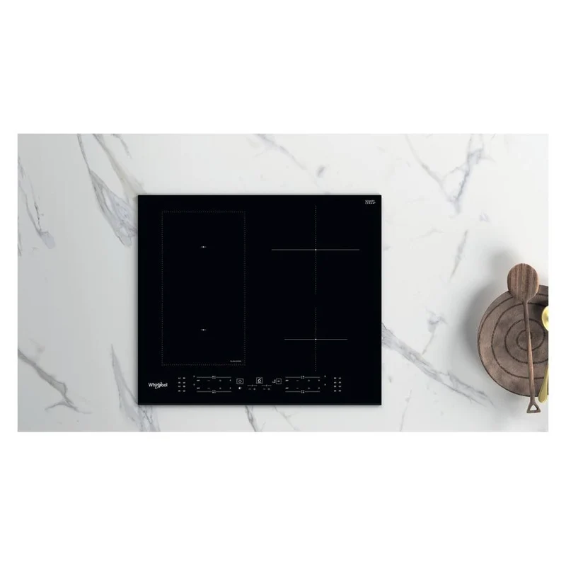 Plaque de cuisson à induction Whirlpool WL B1160 BF 4 brûleurs (L 59 x P 51 cm) en vitrocéramique noire