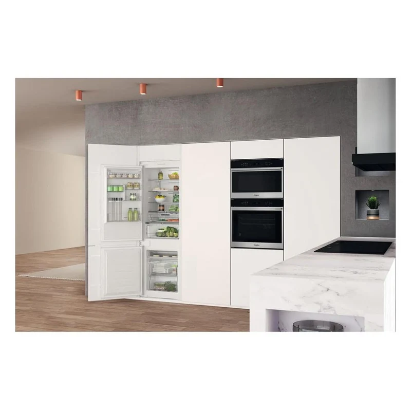 Réfrigérateur encastrable Whirlpool 6 Senso WHC18 T122, 250 litres, classe E (H 177 x L 54 x P 54,5 cm), technologie No Frost.