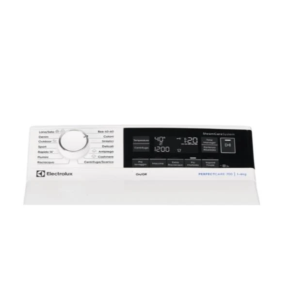 Lave-linge à chargement par le haut Electrolux EW7T363S 6 kg, classe B, 1251 tr/min, technologie Steam PRO (H89 x L40 x P60)