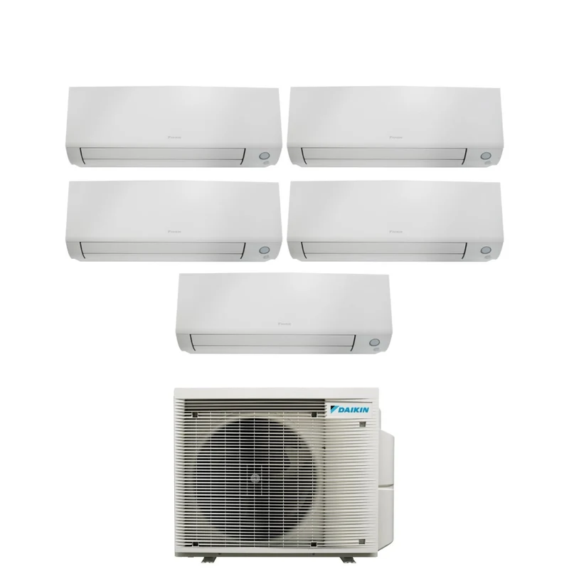 Climatiseur penta-split inverter Daikin Bluevolution Penta PERFERA toutes saisons série 9+9+12+12+12 avec 5MXM90A R-32, Wi-Fi intégré, 9000+9000+12000+12000+12000, garantie italienne