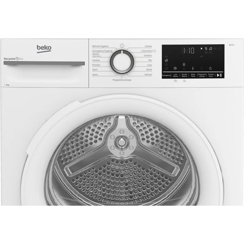Sèche-linge à pompe à chaleur Beko BMT481WI 8 kg A+++ (H 84,6 x L 59,8 x P 60,7 cm) Blanc Moteur Inverter ProSmart™