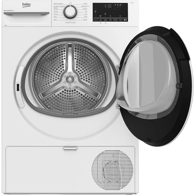 Sèche-linge à pompe à chaleur Beko BMT481WI 8 kg A+++ (H 84,6 x L 59,8 x P 60,7 cm) Blanc Moteur Inverter ProSmart™