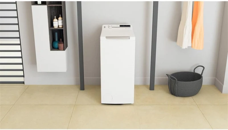 Lave-linge à chargement par le haut Whirlpool TDLR 65241BS IT Slim 6,5 kg Classe C 1200 tr/min (H 90 x L 40 x P 60 cm) Moteur Inverter 6th Sense Technology