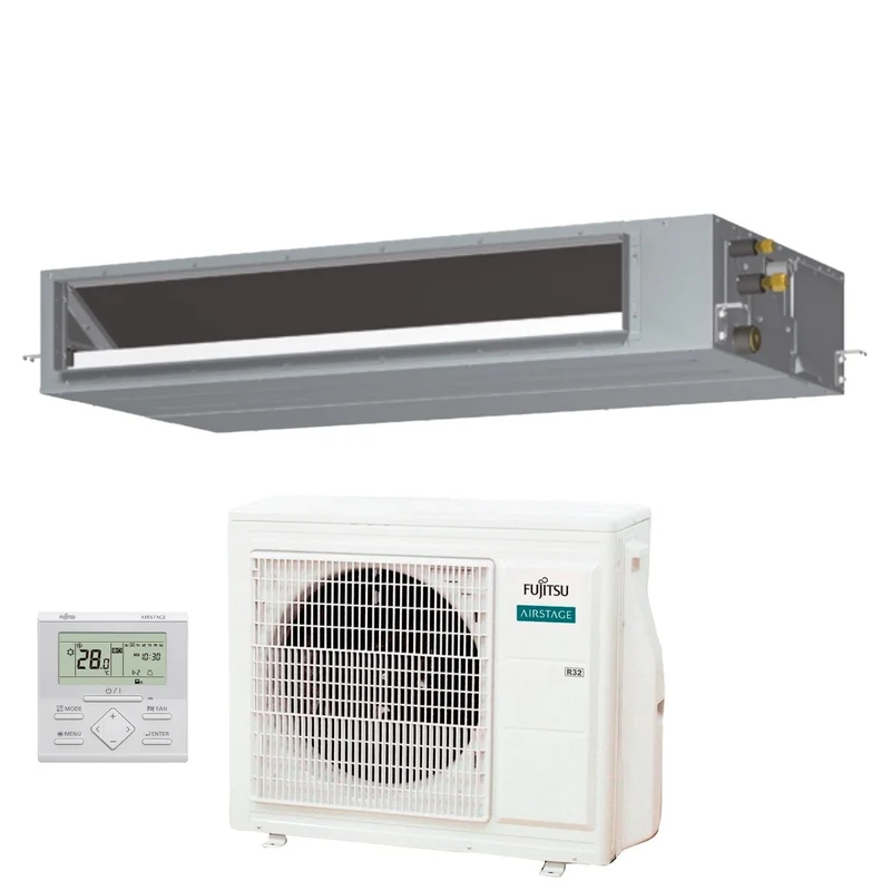Climatiseur gainable Fujitsu série KMTAP 24 000 BTU ARXH24KMTAP R-32 avec Wi-Fi en option