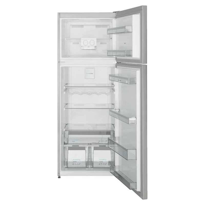Réfrigérateur Sharp SJ TE435M4P 435 litres Classe E à deux portes (H 183 x L 70 x P 72 cm) Total No Frost en acier inoxydable pour animaux de compagnie