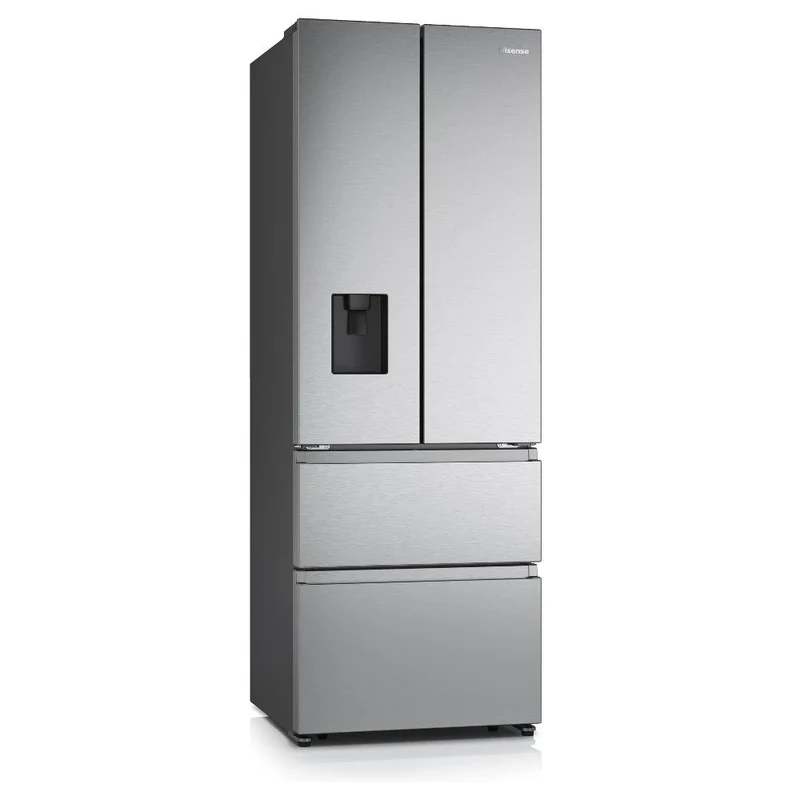 Réfrigérateur côte à côte Hisense RF SERIES RF632N4WIE 485 litres Classe E (H 200 x L 70 x P 69,4 cm) Porte française Total No Frost Acier inoxydable