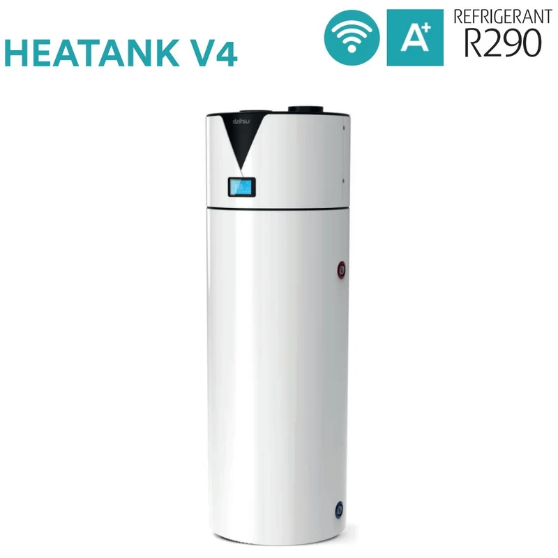 Chaudière thermodynamique solaire Daitsu HEATANK V4 AIHD 300L (300 litres, 3IDA03021, R-290, Wi-Fi en option, avec serpentin solaire)