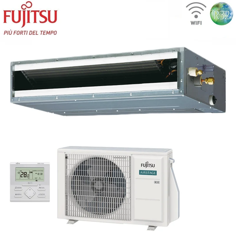 Climatiseur gainable Fujitsu série KL ECO 9000 BTU ARXG09KLLAP R-32 avec Wi-Fi en option