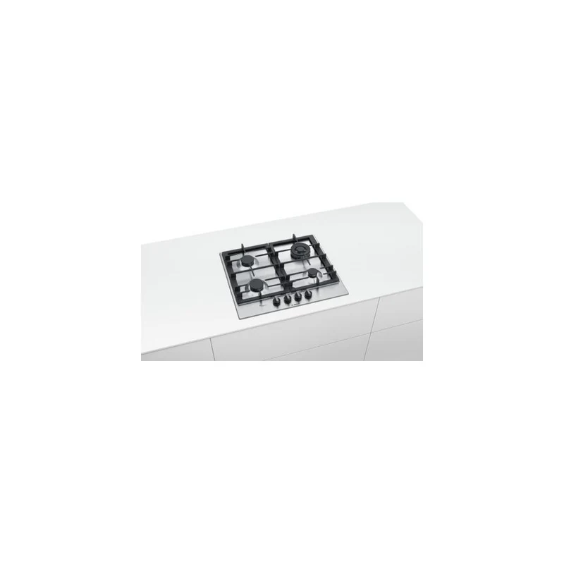 Piano cottura A Gas Bosch Serie 6 Pch6A5B90 4 Fuochi (L58,2xP52) Flameselect Inox