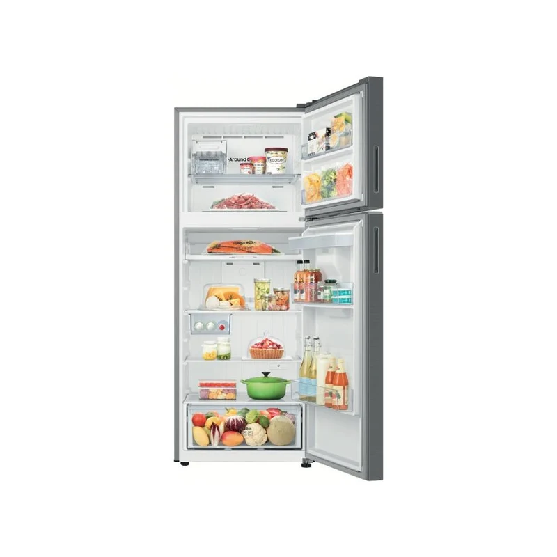 Réfrigérateur Samsung RT47CG6736S9 EcoFlex AI à deux portes, 462 litres, classe E (H 182,5 x L 70 x P 71,7 cm), compatible SmartThings, Bixby et Alexa, finition métal et acier inoxydable.