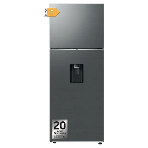 Réfrigérateur Samsung RT47CG6736S9 EcoFlex AI à deux portes, 462 litres, classe E (H 182,5 x L 70 x P 71,7 cm), compatible SmartThings, Bixby et Alexa, finition métal et acier inoxydable.