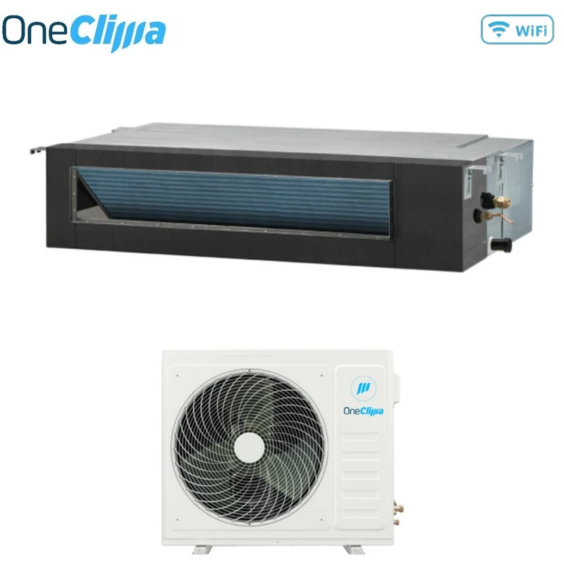 Climatiseur gainable OneClima Inverter 12 000 BTU AIR 12 CNL-M R-32 avec Wi-Fi en option et télécommande incluse de série