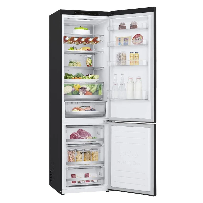 Réfrigérateur combiné LG GBB72MCVBN 384 litres Classe B (H 203 x L 59,5 x P 67,5 cm) No Frost Noir à compresseur linéaire Inverter