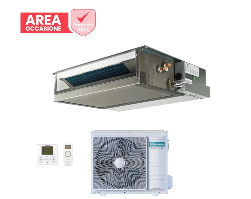 OFFRES SPÉCIALES Climatiseur gainable Hisense Inverter série SUPER 36 000 BTU AUD105UX4REH8 + AUW105U4RK7 R-32 Wi-Fi en option Classe énergétique A++/A+ Télécommande incluse