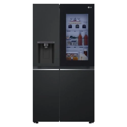 Réfrigérateur côte à côte LG GSGV81EPLL 635 litres Classe E (H 179 x L 91,3 x P 73,5 cm) No Frost ThinQ Alexa Google Assistant Noir mat