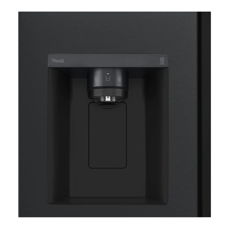 Réfrigérateur côte à côte LG GSGV81EPLL 635 litres Classe E (H 179 x L 91,3 x P 73,5 cm) No Frost ThinQ Alexa Google Assistant Noir mat