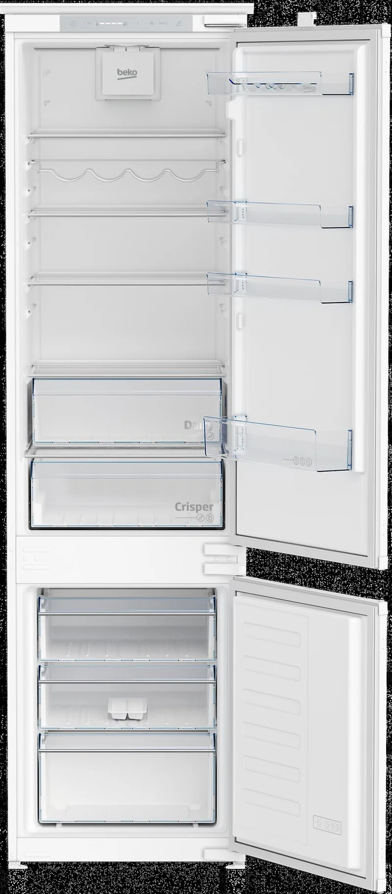 Frigorifero da Incasso Cobinato Beko Bcsa306E4Sfn 306 Litri Classe E (A193,5xL54xP54,5) Bianco Statico ProSmart Inverter