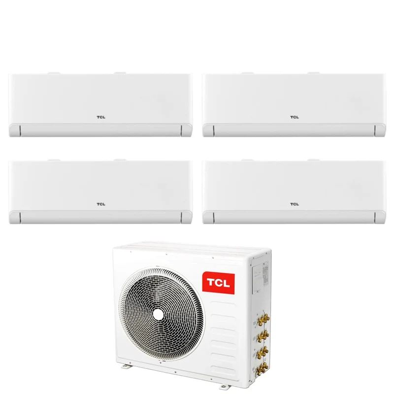 Climatiseur quadri-split TCL BreezeIN 9+9+9+18 avec module Wi-Fi intégré MT3240 R-32