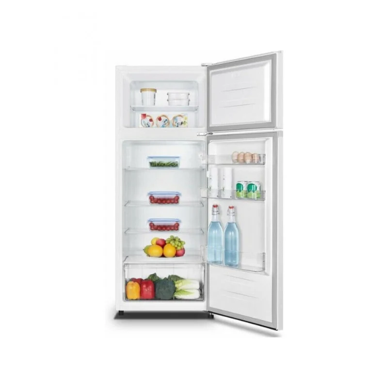 Réfrigérateur Hisense RT267D4AWE 206 litres, classe E, double porte (H 143,6 x L 55 x P 54,2 cm), blanc, ventilation statique