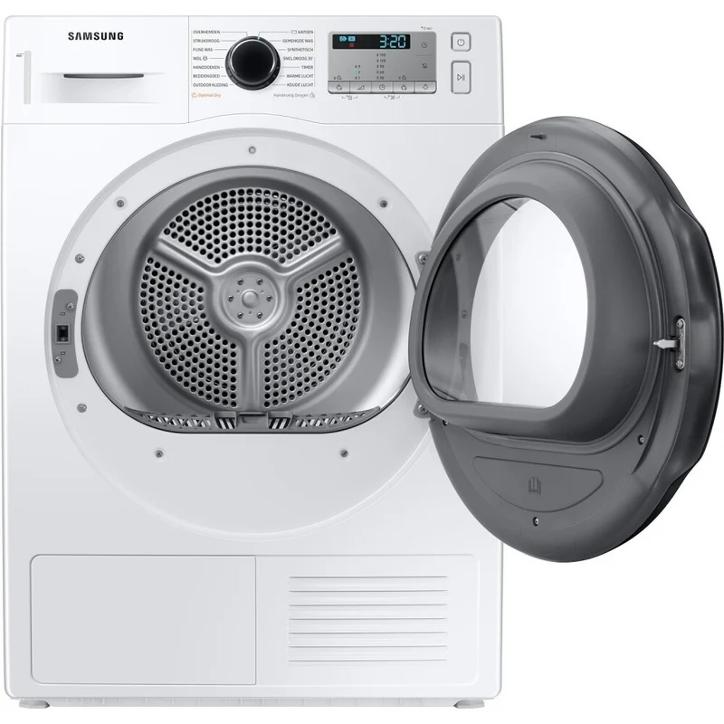 Sèche-linge à pompe à chaleur Samsung Crystal EcoDry DV80TA220AH 8 kg, classe A+++ (H 85 x L 60 x P 60 cm), moteur à inverseur numérique, porte réversible