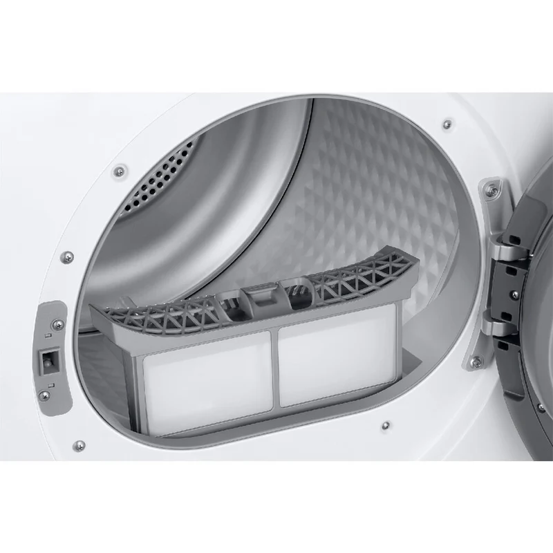 Sèche-linge à pompe à chaleur Samsung Crystal EcoDry DV80TA220AH 8 kg, classe A+++ (H 85 x L 60 x P 60 cm), moteur à inverseur numérique, porte réversible