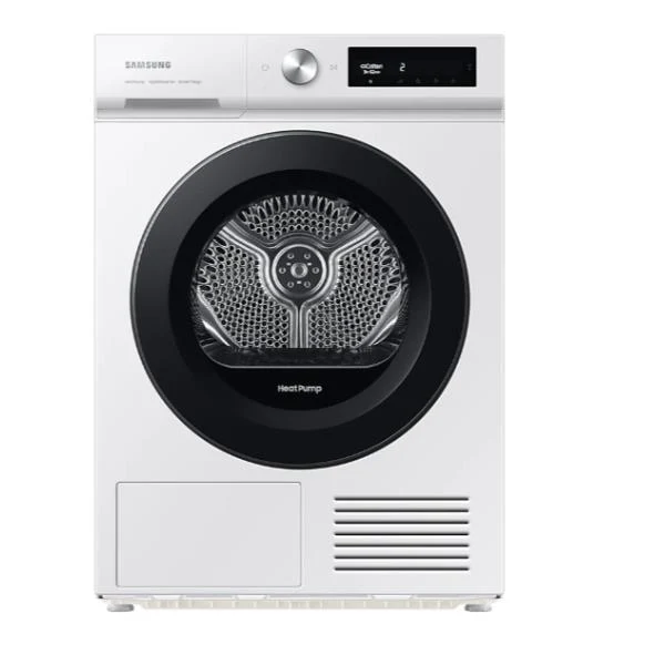 Sèche-linge à pompe à chaleur Samsung DV90BB5245AW 9 kg, classe énergétique A+++, contrôle IA, moteur à inverseur numérique, contrôle IA.