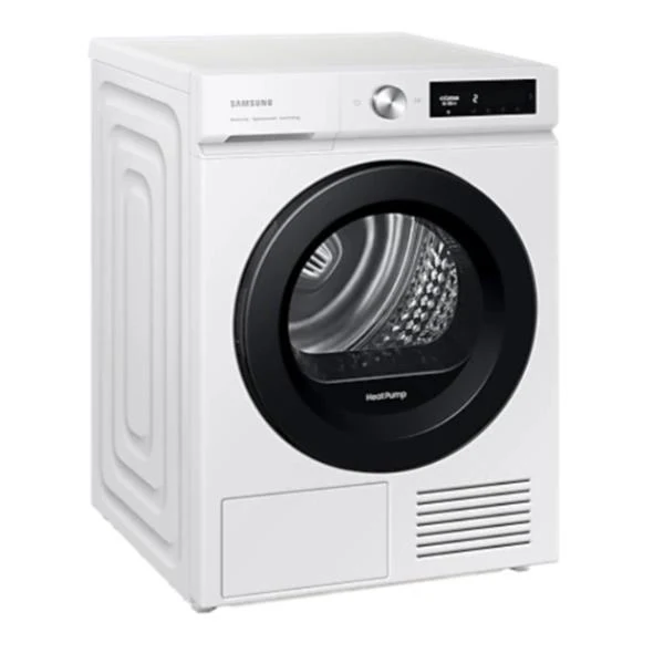 Sèche-linge à pompe à chaleur Samsung DV90BB5245AW 9 kg, classe énergétique A+++, contrôle IA, moteur à inverseur numérique, contrôle IA.