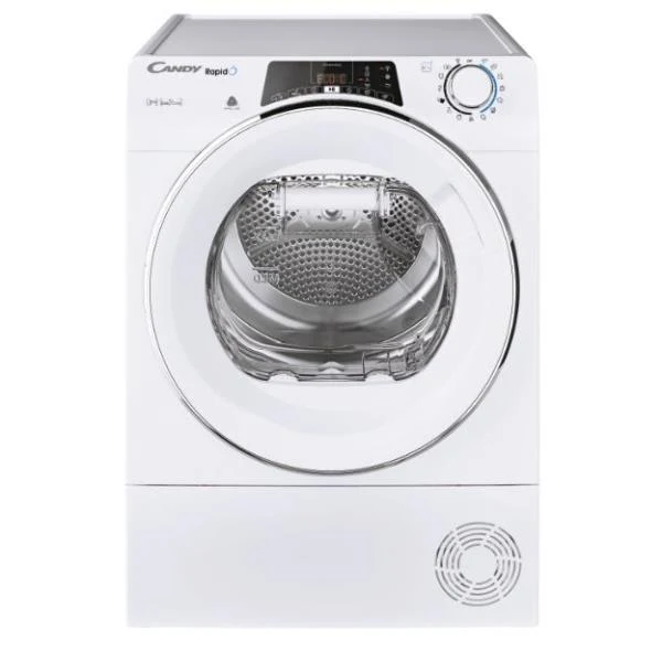 Sèche-linge à pompe à chaleur Candy Rapidò ROEH8A2TCEX-S 8 kg Classe A++ (H 85 x L 59,6 x P 58,5 cm) Cycles rapides Wi-Fi + Bluetooth App