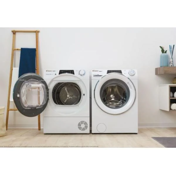 Sèche-linge à pompe à chaleur Candy Rapidò ROEH8A2TCEX-S 8 kg Classe A++ (H 85 x L 59,6 x P 58,5 cm) Cycles rapides Wi-Fi + Bluetooth App