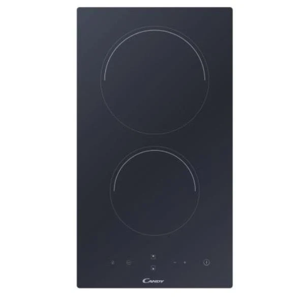 Plaque de cuisson à induction Candy CID 30/G3 à 2 brûleurs (L28,8 x P52) en vitrocéramique noire avec commandes tactiles
