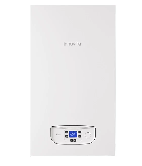 Chauffe-eau à condensation Innovita Akua 33 avec kit de conduit de fumée coaxial à faibles émissions de NOx et de méthane