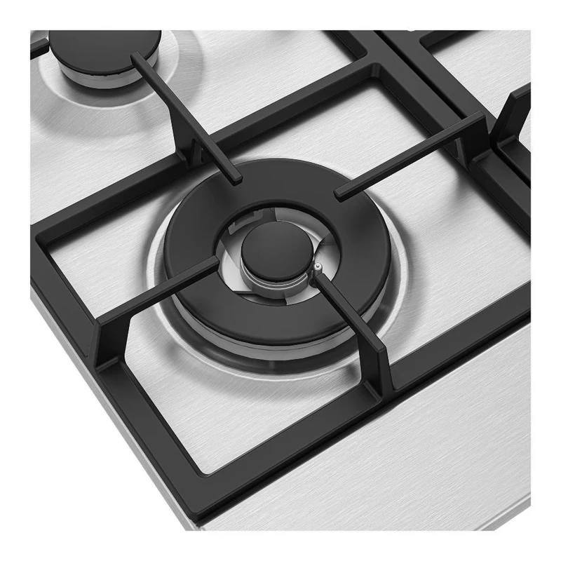 Plaque de cuisson à gaz 4 brûleurs Beko PractiClean Hiaw64225Sxe (L58 x P51) en acier inoxydable