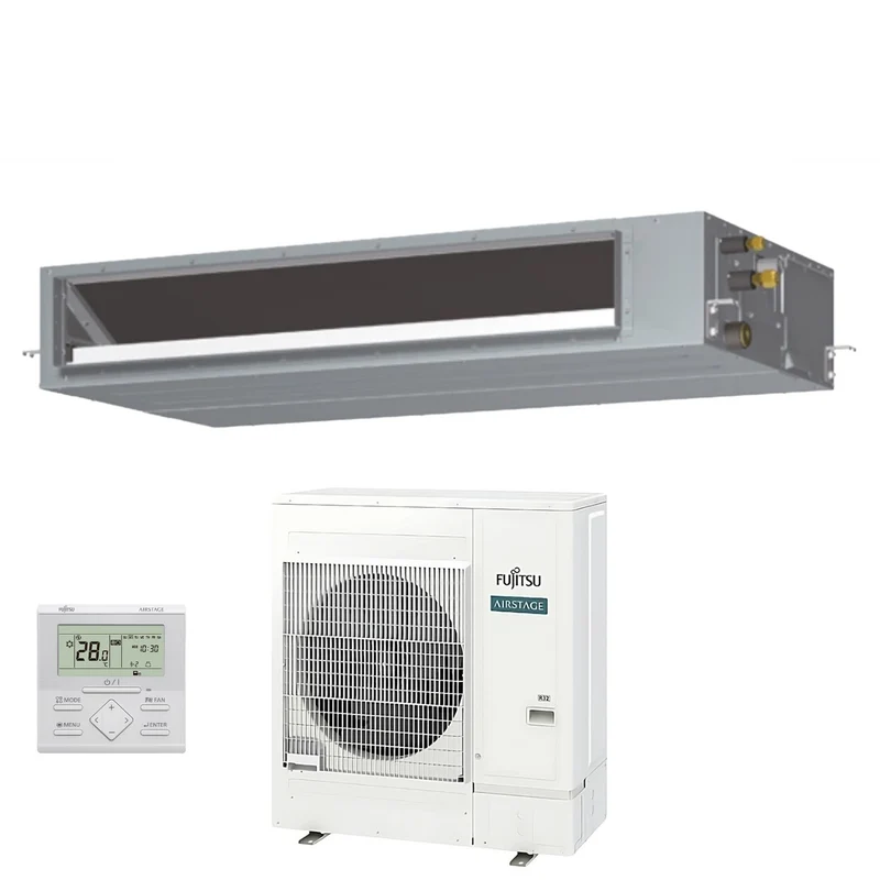 Climatiseur gainable Fujitsu KMTAP Eco 36 000 BTU ARXH36KMTAP R-32 avec Wi-Fi et commande filaire en option