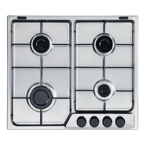 Plaque de cuisson à gaz 4 brûleurs De Longhi Family FFA 46 ASV (L58 x P50) en acier inoxydable