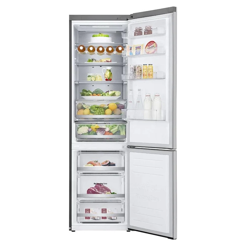 Réfrigérateur combiné LG GBB72NSUCN1 304 litres Classe C (H 511 x L 151 x P 171,5 cm) Application LG SmartThinQ, compatible avec Alexa et Google Assistant, en acier noble