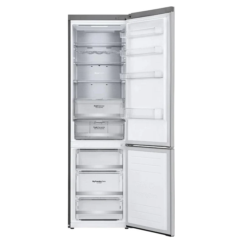 Réfrigérateur combiné LG GBB72NSUCN1 304 litres Classe C (H 511 x L 151 x P 171,5 cm) Application LG SmartThinQ, compatible avec Alexa et Google Assistant, en acier noble