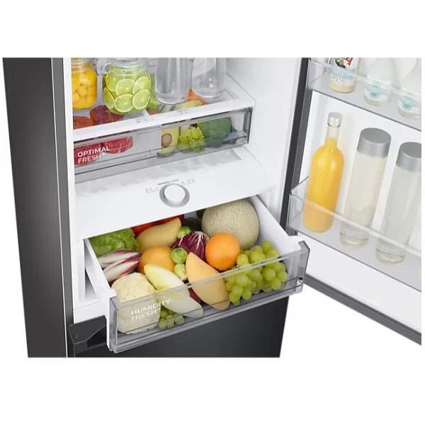Réfrigérateur-congélateur Samsung RB38C7B6BB1/EF Bespoke AI 387 litres Classe B (H 203 x L 59,5 x P 65,8 cm) Technologie SpaceMax™ Noir