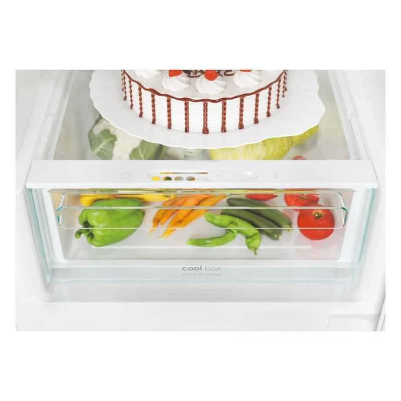 Réfrigérateur combiné Candy Fresco CCE4T620EB 377 litres Classe E (H 200 x L 59,5 x P 65,8 cm) compatible avec l'application hOn, Alexa et Google Assistant, noir