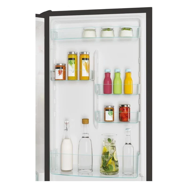 Réfrigérateur combiné Candy Fresco CCE4T620EB 377 litres Classe E (H 200 x L 59,5 x P 65,8 cm) compatible avec l'application hOn, Alexa et Google Assistant, noir