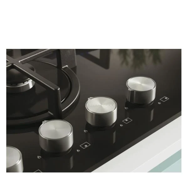 Plaque de cuisson à gaz 4 brûleurs Candy CVG6DPB (L59,5 x P51) en verre noir