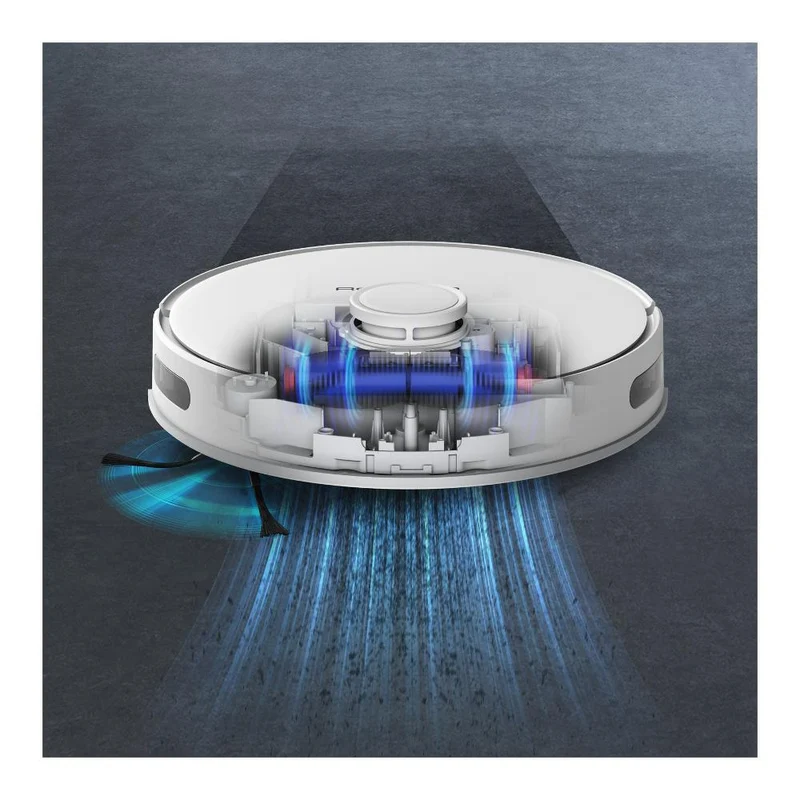 Aspirateur robot Rowenta RR8577WH X PLORER Série 75 S+ Blanc, compatible avec Alexa et l'Assistant Google.