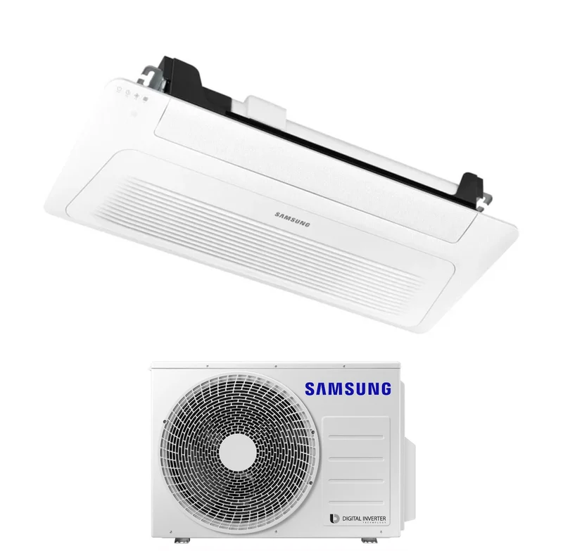 Climatiseur cassette monodirectionnel Samsung AC026RN1DKG/EU WindFree Slim 9000 BTU R-32 avec Wi-Fi en option et panneau inclus