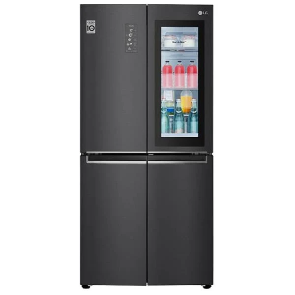 Réfrigérateur LG GMQ844MC5E à 5 portes, 530 litres, No Frost, classe E (H 178,7 x L 83,5 x P 73,4 cm), Wi-Fi avec SmartThinQ InstaView, noir
