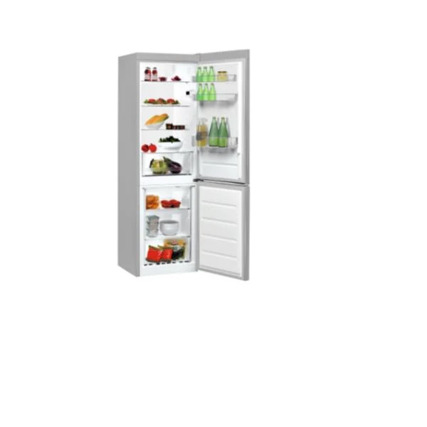 Réfrigérateur-congélateur Indesit LI8S1ES 339 litres, classe F (H 188,9 x L 59,5 x P 65,5 cm), finition Low Frost, argent.