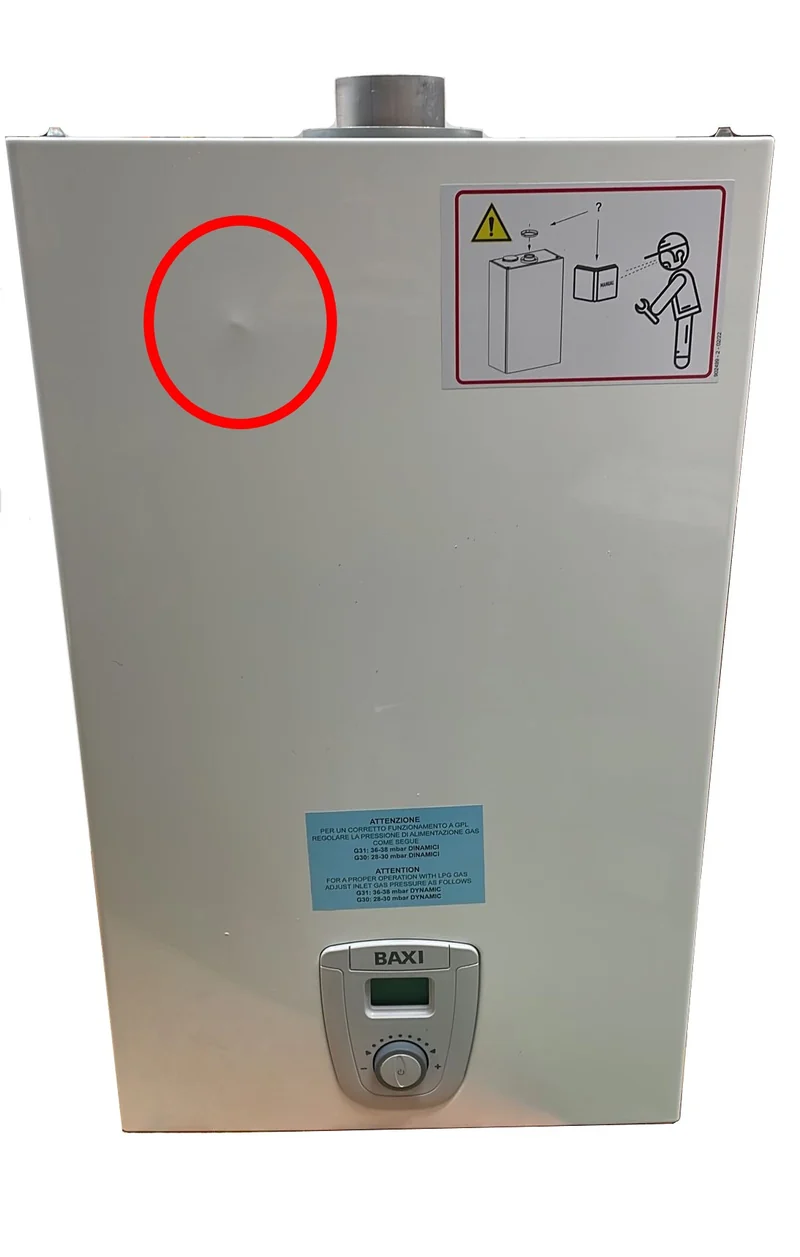 OFFRES SPÉCIALES Chauffe-eau Baxi ACQUAPROJET+ BLEU 14 Fi GL GPL à faible émission de NOx, à chambre étanche, avec kit d'évacuation des gaz de combustion