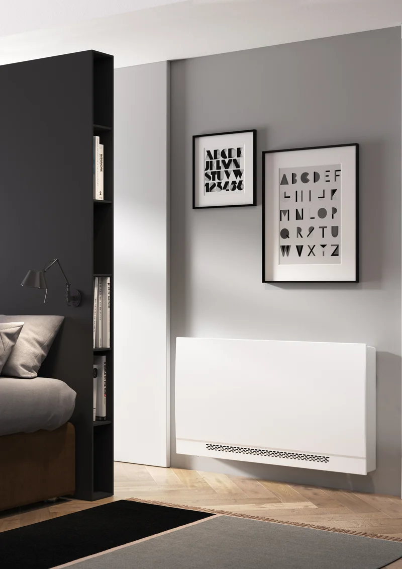 Ventilo-convecteur Sabiana WHISPER CFF-ECM-MV-CB-T 30 Slim avec coffret, commande numérique Wi-Fi et Bluetooth et moteur à variateur de fréquence