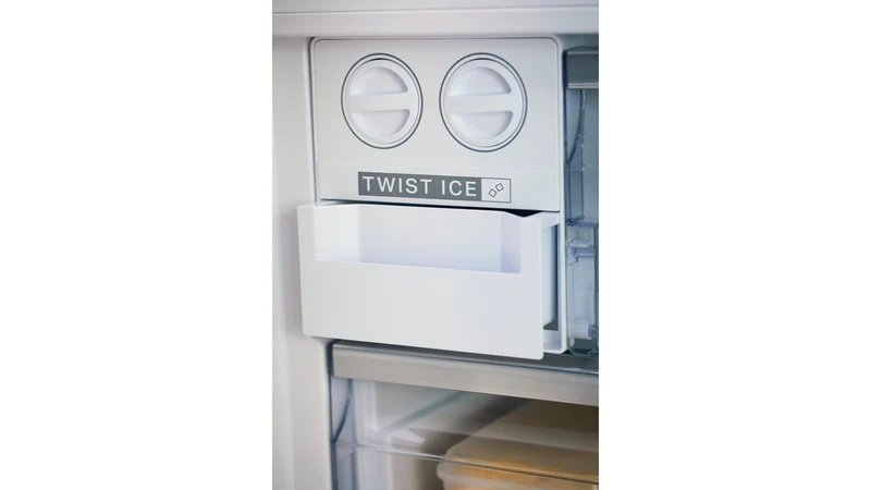 Réfrigérateur Whirlpool W84TE 72 M 2 587 litres à deux portes (H 186 x L 84 x P 75 cm), classe E, finition marbre, compartiment Freshbox 0° réversible, dégivrage automatique.