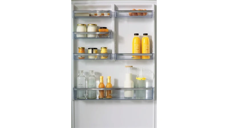 Réfrigérateur Whirlpool W84TE 72 M 2 587 litres à deux portes (H 186 x L 84 x P 75 cm), classe E, finition marbre, compartiment Freshbox 0° réversible, dégivrage automatique.